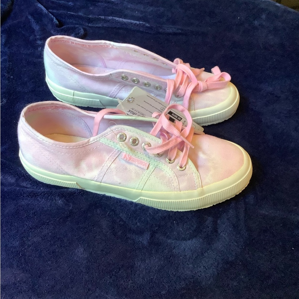Superga tie dye pink runners